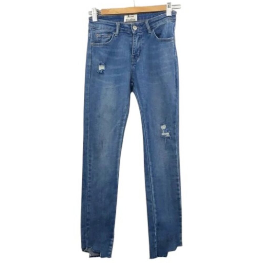 Acne Studios wash denim blue skinny jeans size 26